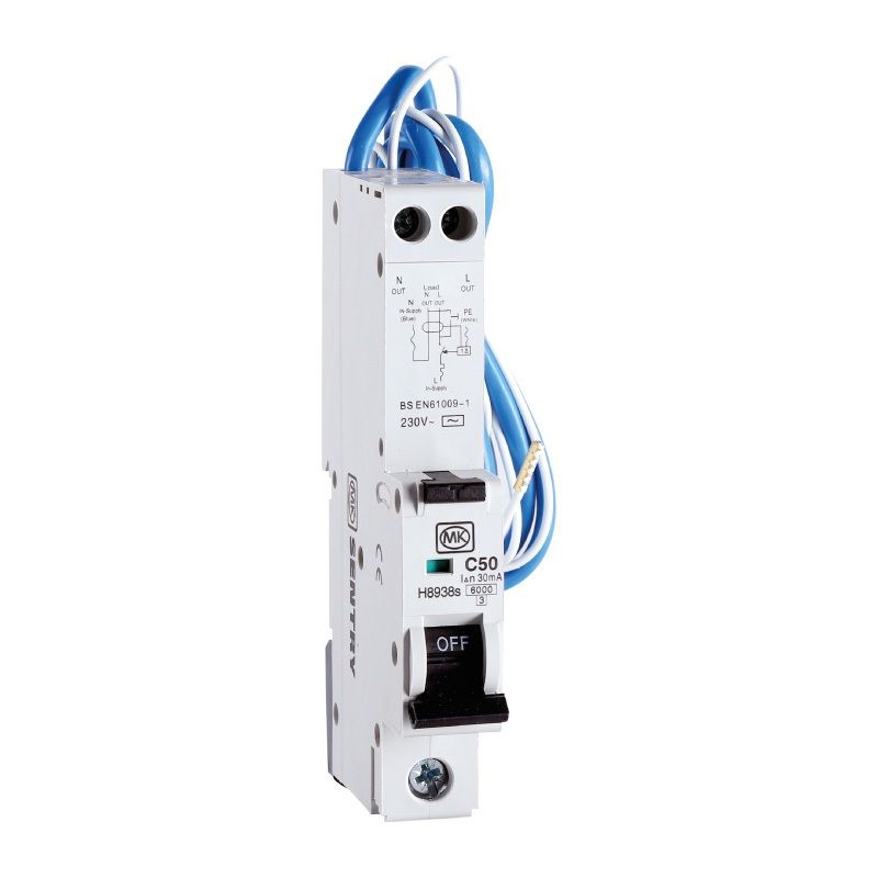 GREENBROOK RCBO SINGLE MODULE TYPE B A STYLE 6a 30ma H6832S