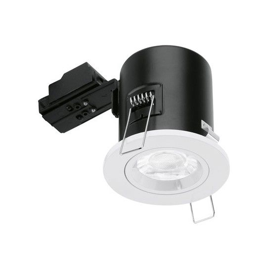 AURORA GU10 DOWNLIGHT FIRE RATED FIXED LOCK RING WHITE EN-FD101W