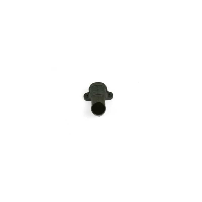 BRETT CAST IRON STYLE ROUND DOWNPIPE SHOE WITH LUGS 68mm BLACK BR216LCI