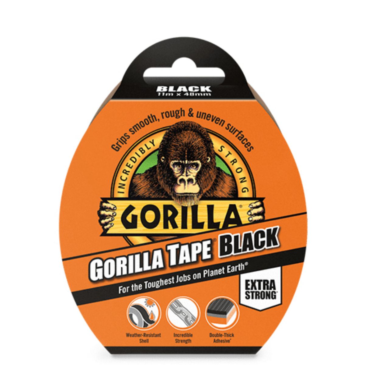 GORILLA TAPE 32m x 48mm BLACK 3044011