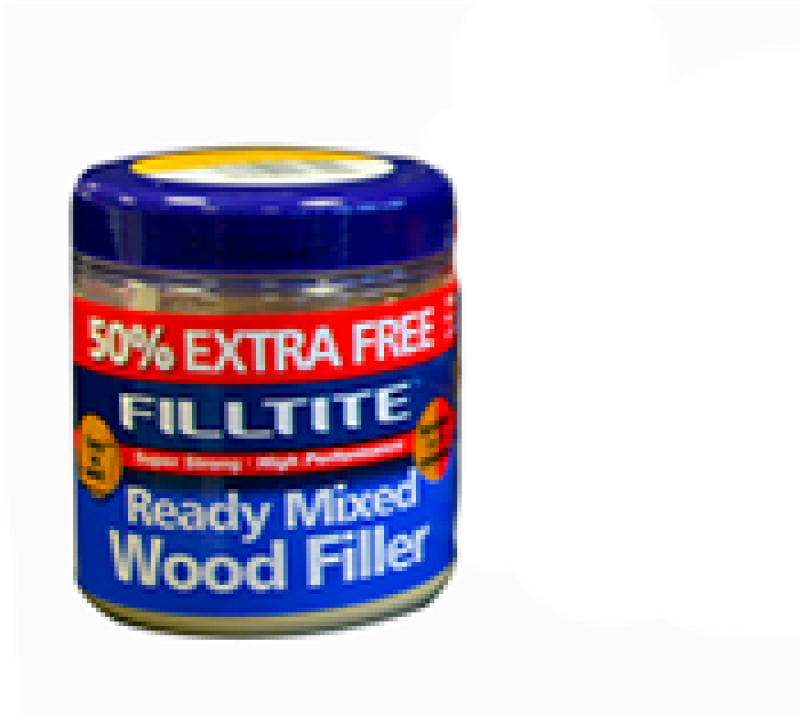 TEMBE FILLTITE READY MIXED WOOD FILLER WHITE 250G+50%