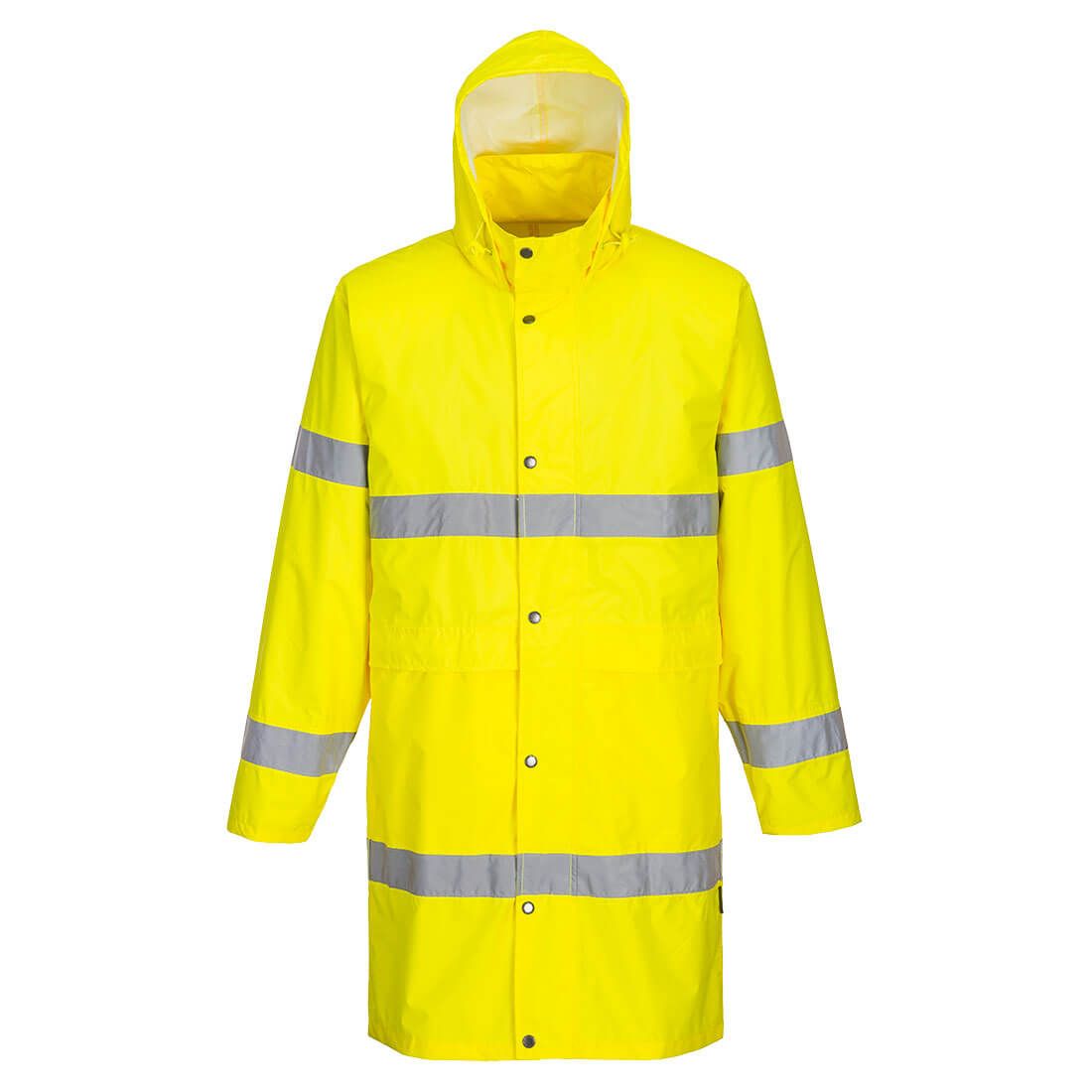 Hi-Vis Rain Coat 100cm , 4XL, R, Yellow