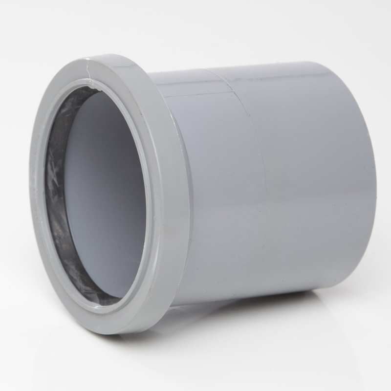 POLYPIPE SOIL SINGLE SOCKET 82mm SH33 SH33G GREY