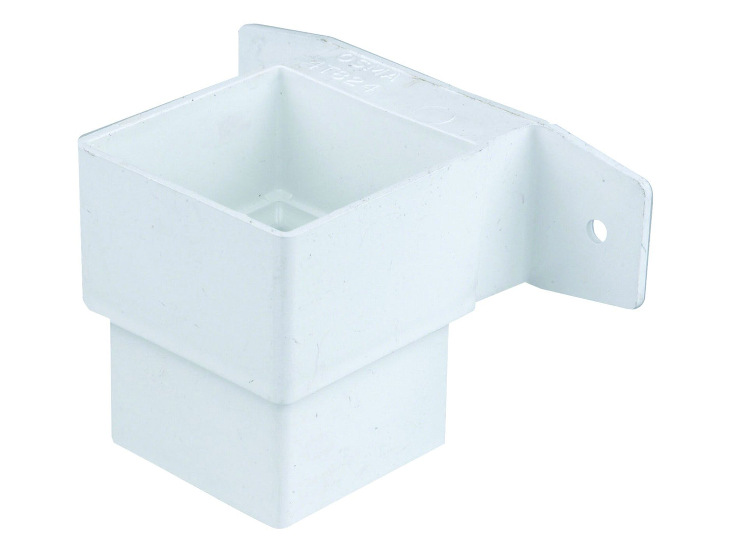 OSMASQLINE PVCU PIPE CONNECTOR & BRACKET STAND OFF 61mm 4T824W WHITE