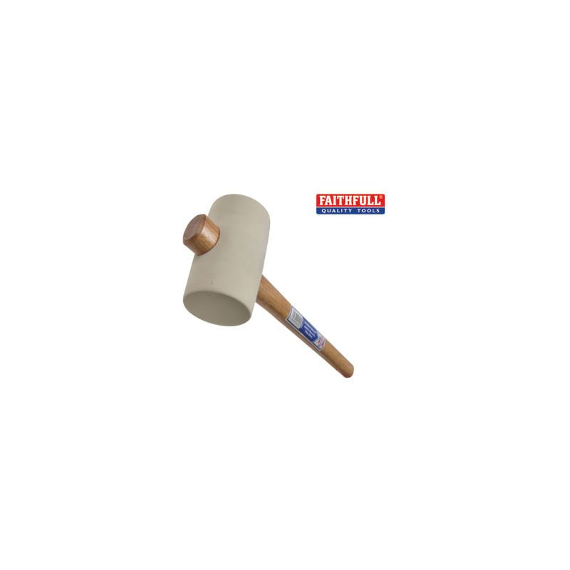 FAITHFULL FAIRMW3 RUBBER MALLET 28oz WHITE