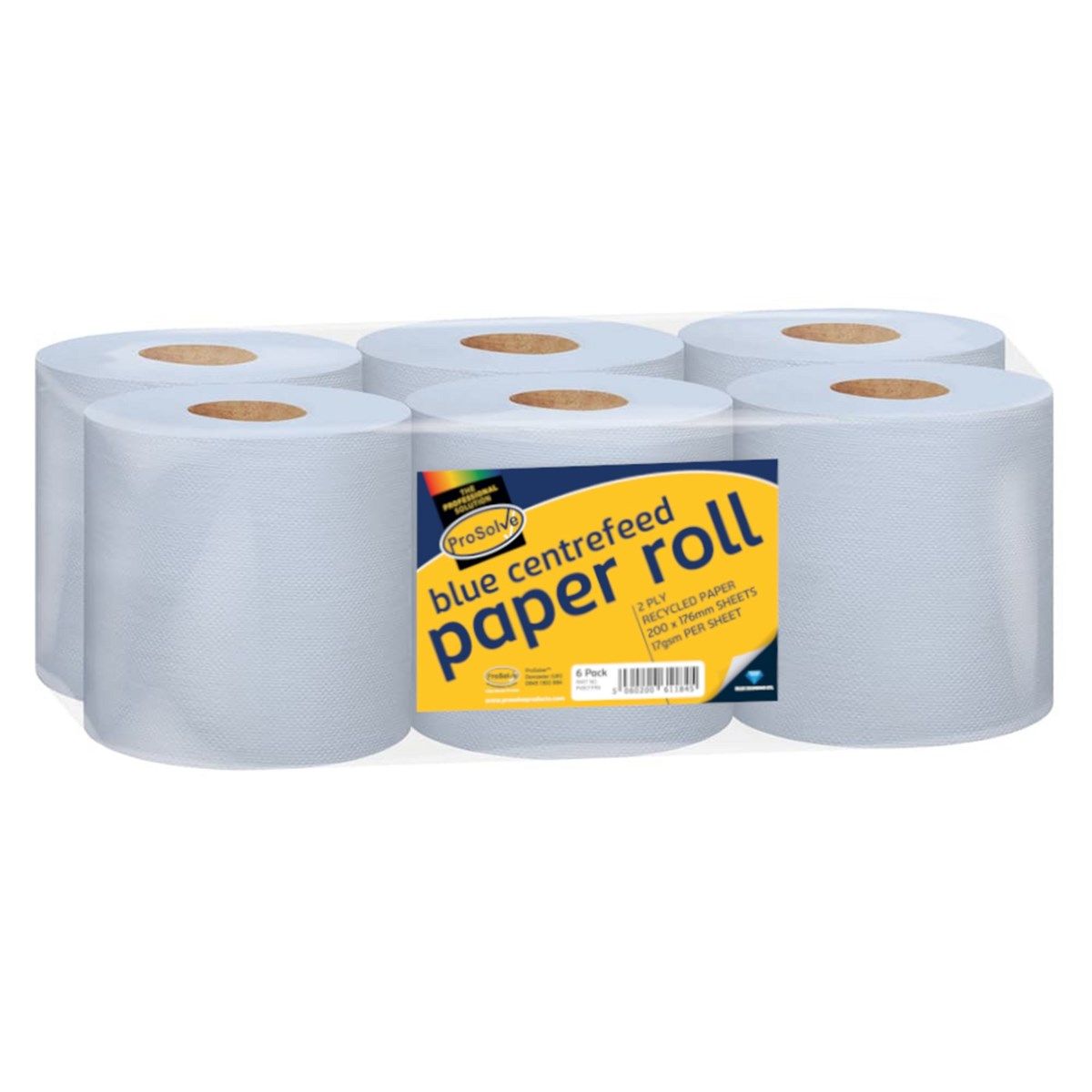 PROSOLVE BLUE CENTRE FEED PAPER PER ROLL PVBCFPR6