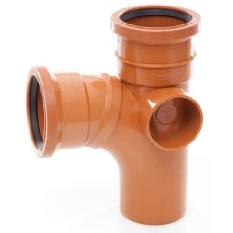 POLYPIPE EQUAL JUNCTION TRIPLE SOCKET 110mm x 87.5deg UG423