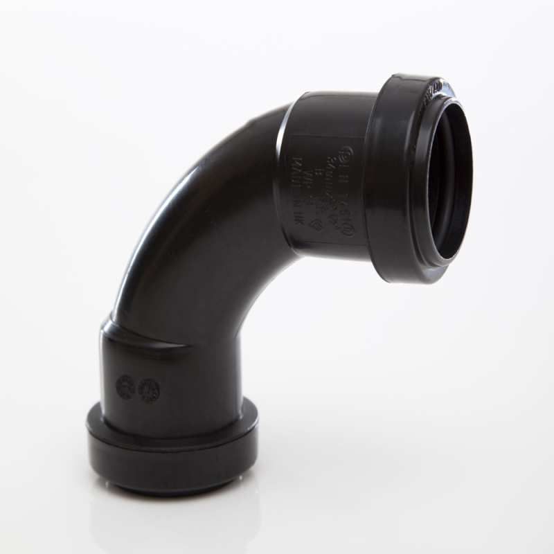 POLYPIPE P/FIT WASTE SWEPT BEND 32mm x 91.25deg WP13B BLACK
