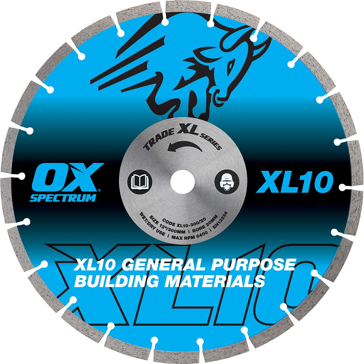 SPECTRUM XL10-300/20 SEGMENTED GENERAL PURPOSE DIAMOND DISC 300MM