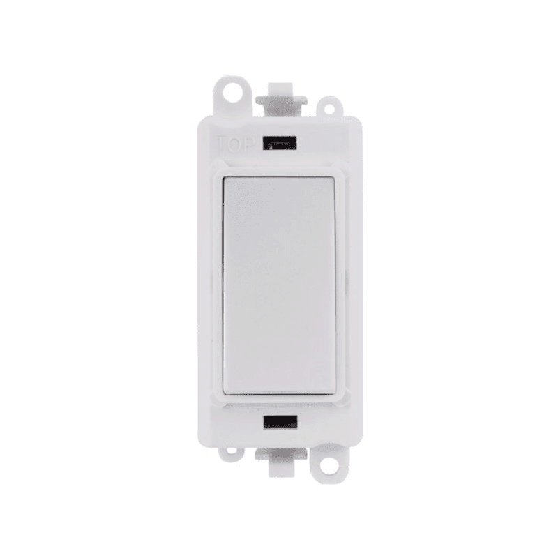 CLICK GM2018PW GRID 20AX DP SWITCH MOD WHITE