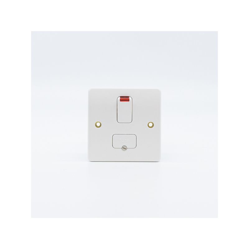 WEW DOUBLE POLE SWITCHED CONNECTION UNIT 13a NEON / WHITE K1060WHI