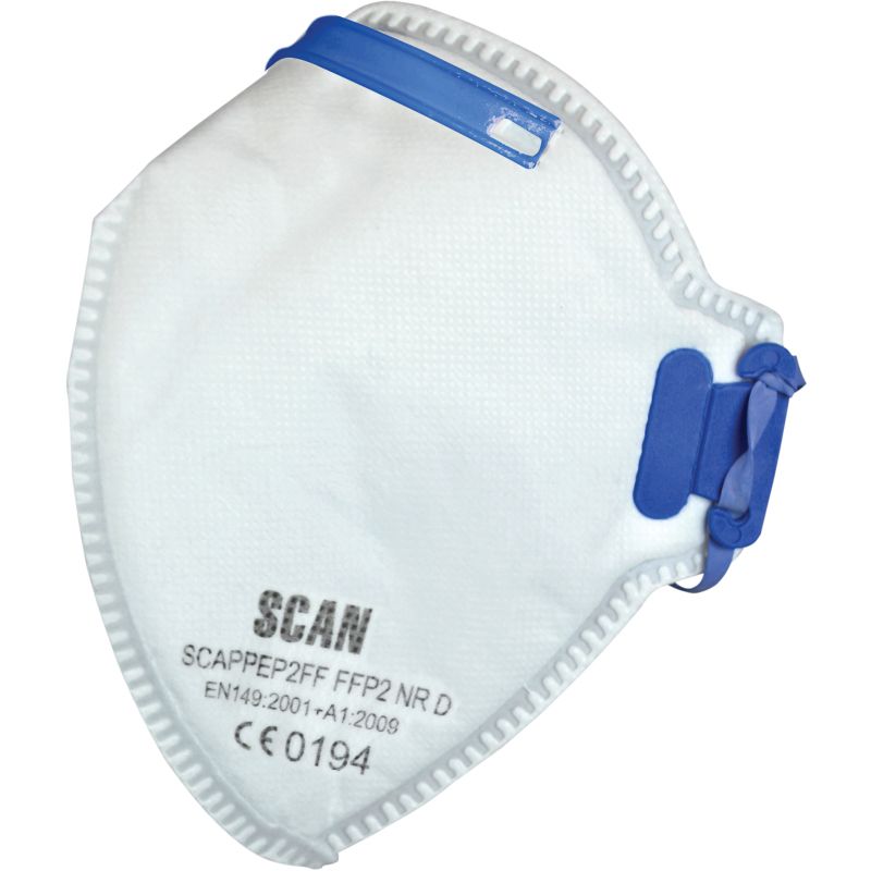 SCAN FOLD FLAT DISPOSABLE FFP2 MASKS (PACK OF 3)