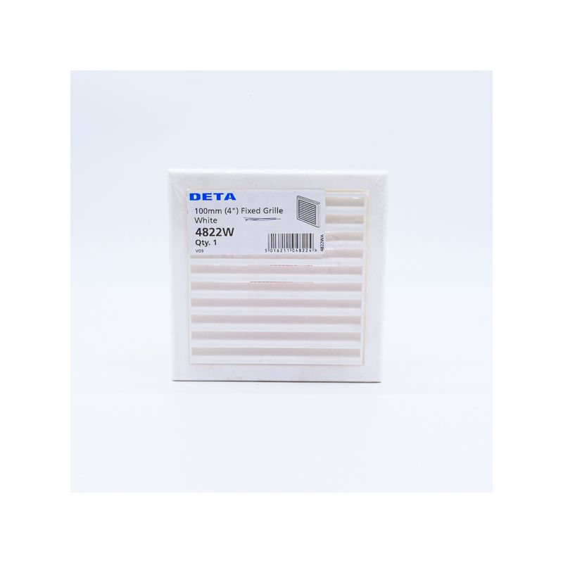 DETA 4822WH FIXED GRILLE 4" WHITE