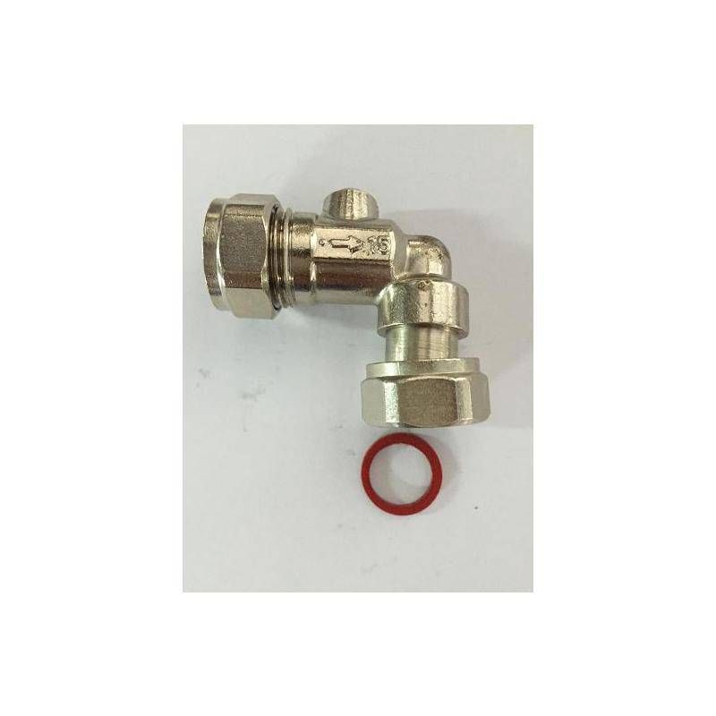 EMBRASS SERVICE VALVE ANGLE CP 15mm x 1/2" WRAS 304829
