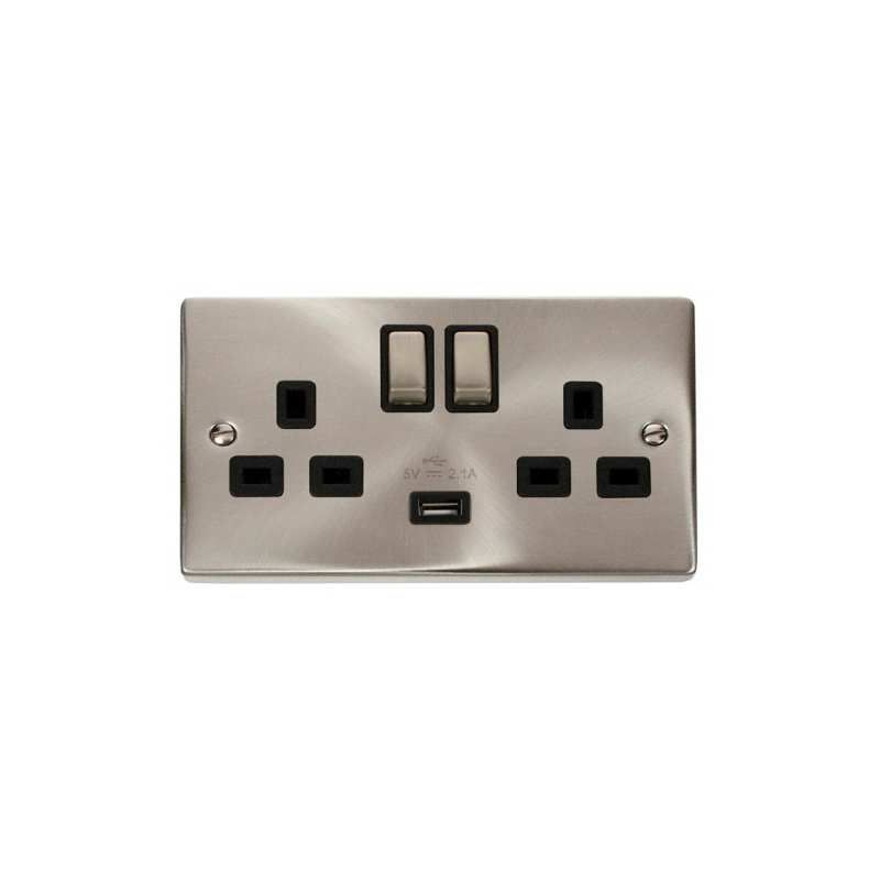 CLICK VPSC570BK 2G 13A S/SOCKET + 1 USB PORT