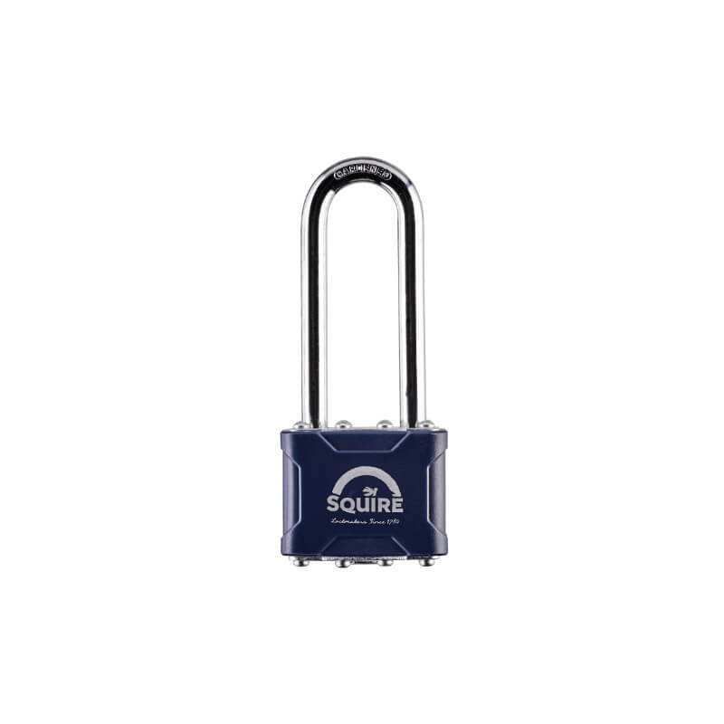 SQUIRE STRONGLOCK LAMINATED PADLOCK LONG SHACKLE 38mm NO35/2.5