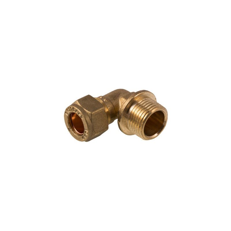 FLOWFLEX COMPRESSION MALE IRON ELBOW 10mm x 3/8" P802.03