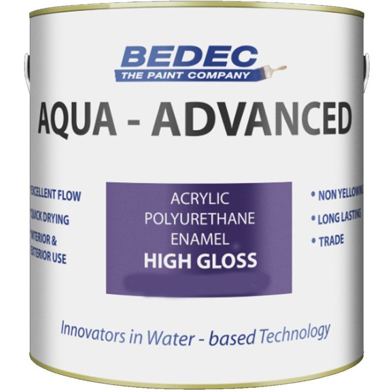 BEDEC AQUA ADVANCED ACRYLIC HIGH GLOSS 2.5l BLACK BEDE2QA0003/40