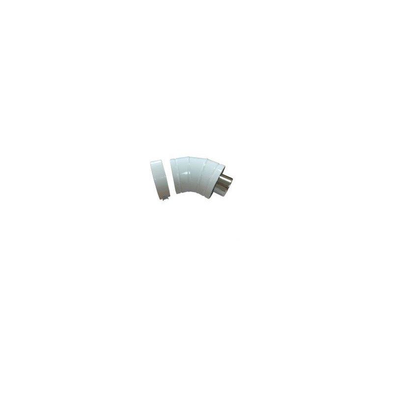 GRANT WHITE SYSTEM HIGH LEVEL VERTICAL 45deg ELBOW 12/26kw ELBK2145/90