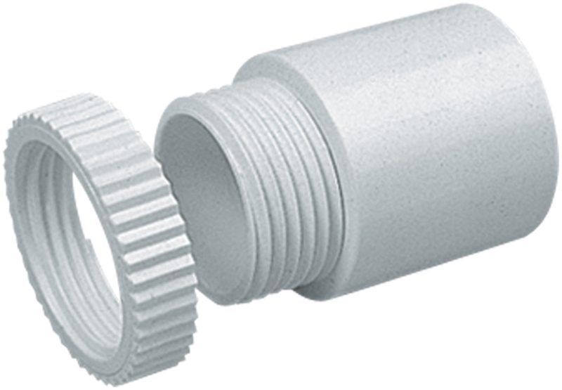 M/TUFFLEX MA7WH 20mm CONDUIT MALE ADAPT WHITE