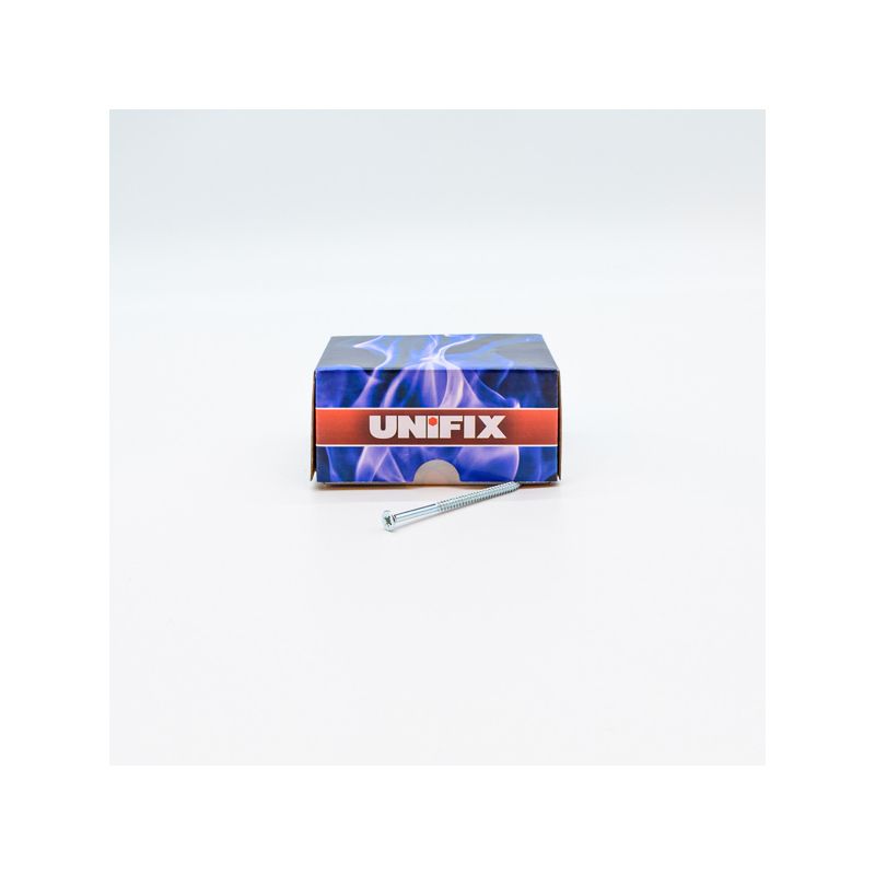 UNIFIX BZP CSK TWINTHREAD WOODSCREWS 8 x 3/4 BOX BOX 200 OJ077925