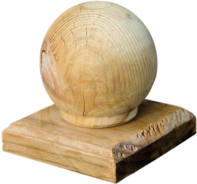 GRANGE EBALLPCG BALL CAP FINIAL 100 x 100mm GREEN