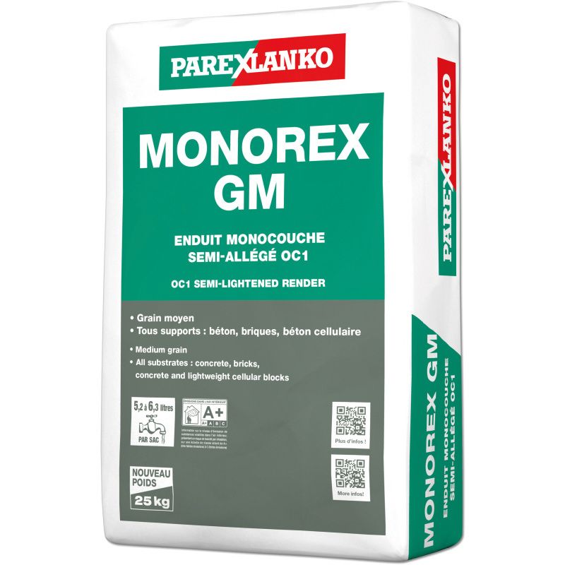 Parex Monorex Gm - 25Kg Bag Mouse Grey