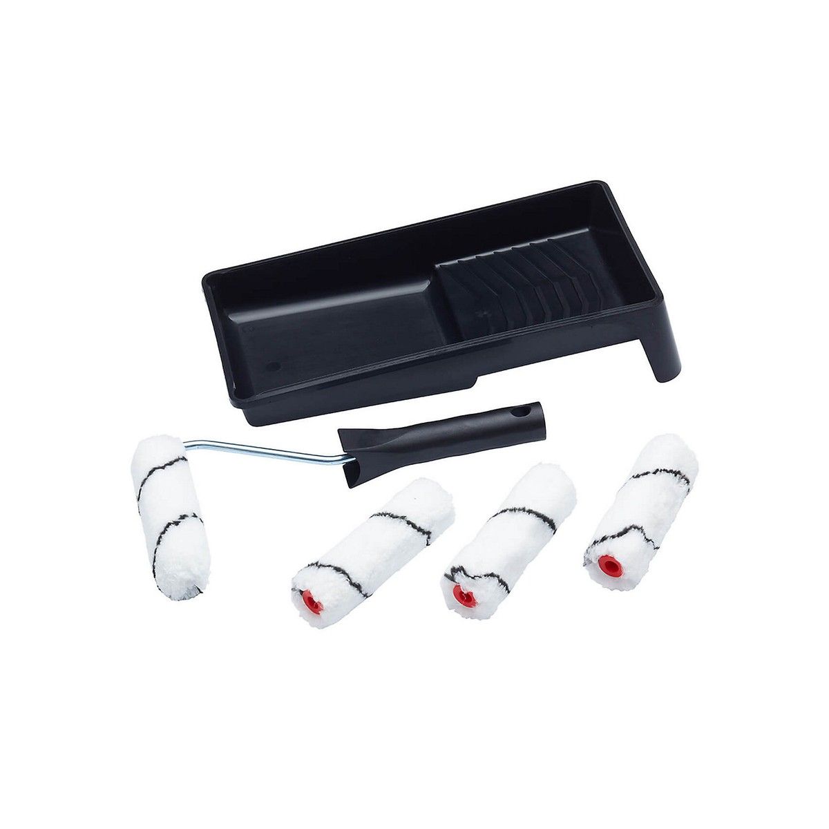 RODO ARRT003 MICROFIBRE PAINT ROLLER & TRAY SET 4"