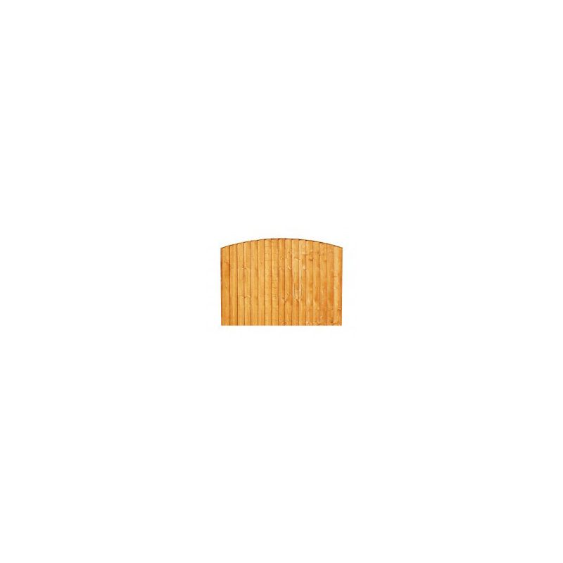 DENBIGH TIMBER TANALISED CONVEX VERTICAL BOARD PANEL 6 x 6' (6' HIGH TO TOP OF BOW) BOVB6X6PTG