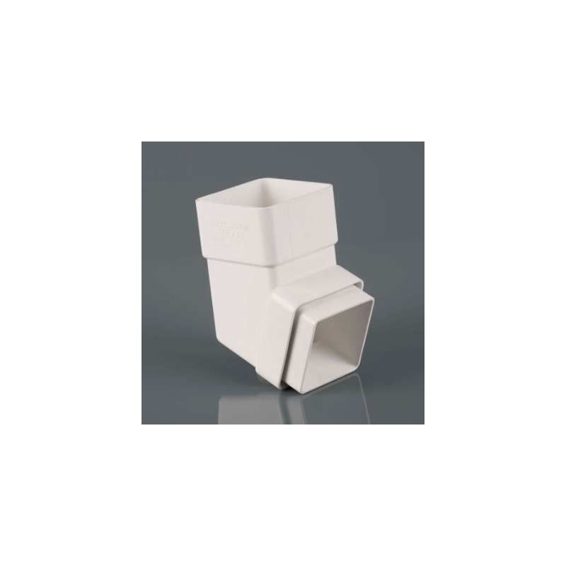 BRETT DOWNPIPE SQUARE OFFSET BEND 112.5deg ARCTIC WHITE BR509A