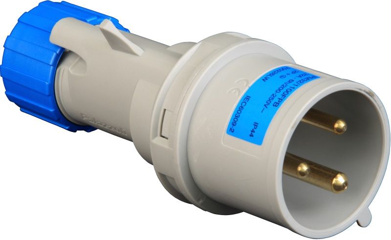LEWDEN PM32/1100FPB PLUG IP44 32A 240V 2P+E BLU