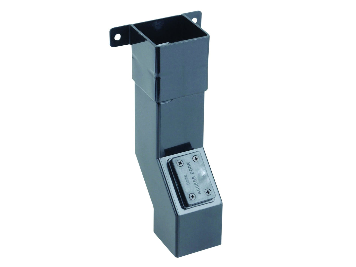 OSMASQUARELINE PVCU PIPE OFFSET WITH ACCESS 61mm 4T858B BLACK