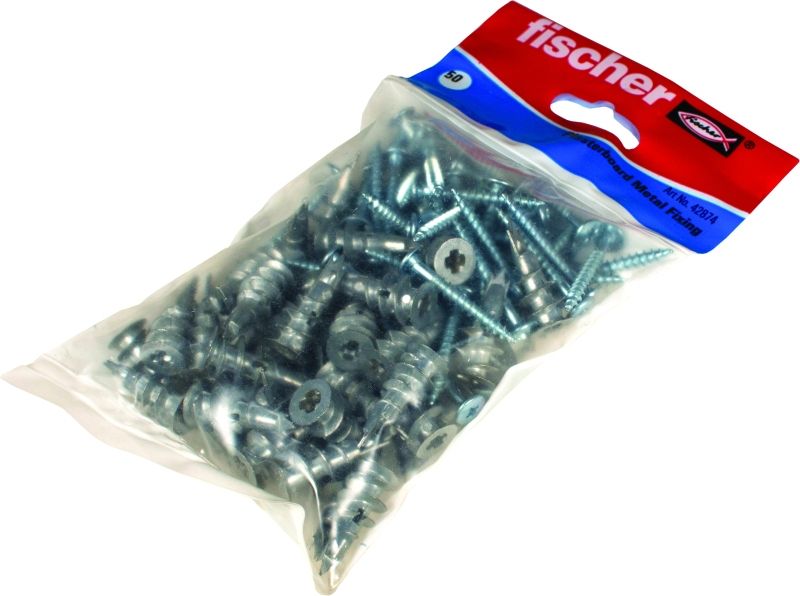 FISCHER BP PDM METAL SELF DRILL FIXING PACK 50 42874