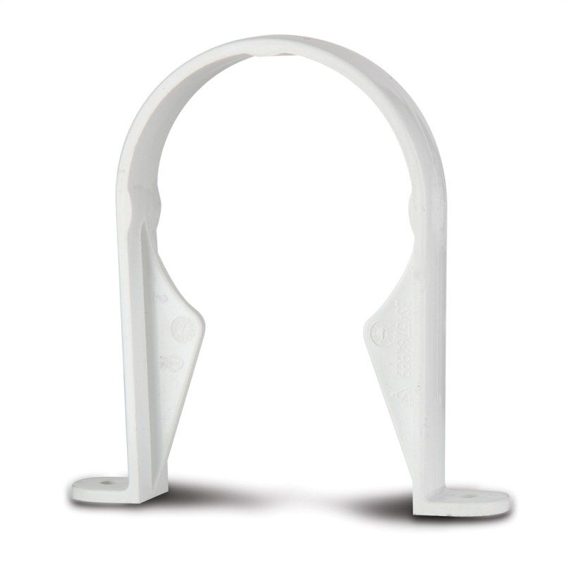 POLYPIPE RAINWATER 68mm ROUND DOWNPIPE BRACKET RR126W WHITE