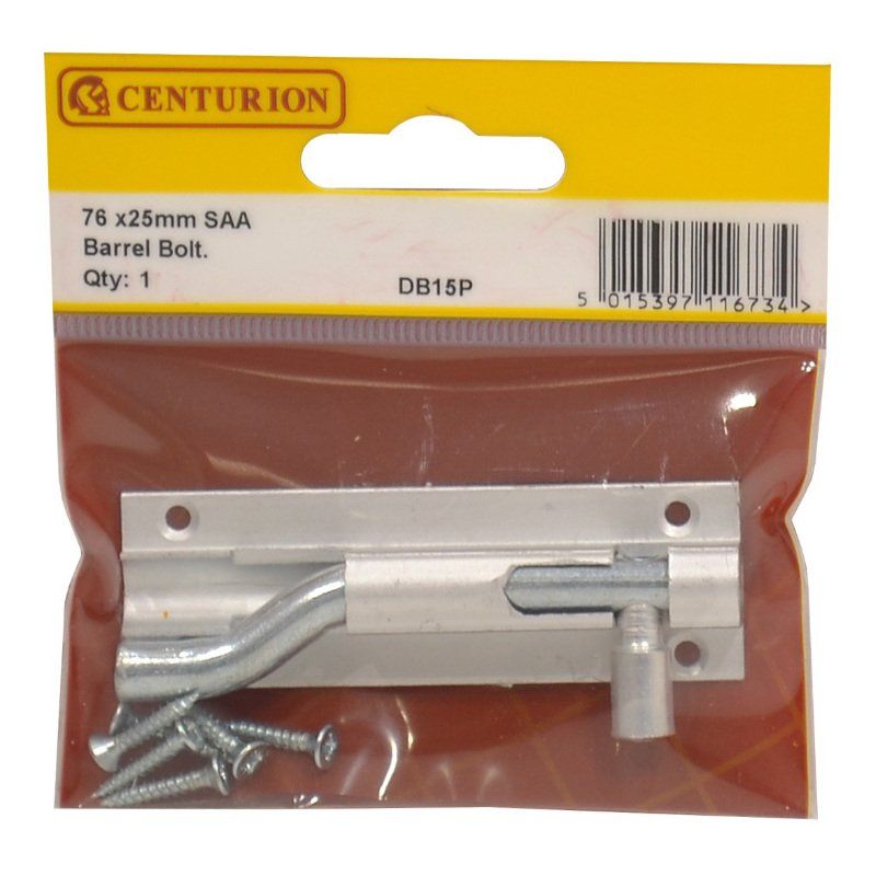 CENTURION DB15P ALUMINIUM 75mm NECKED BARREL BOLT