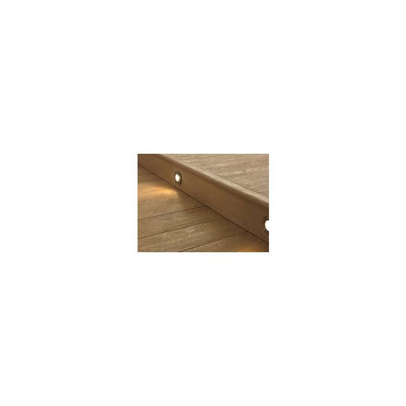 Millboard Flexible Bullnose Step Edge 50 x 32 x 2400mm Coppered Oak