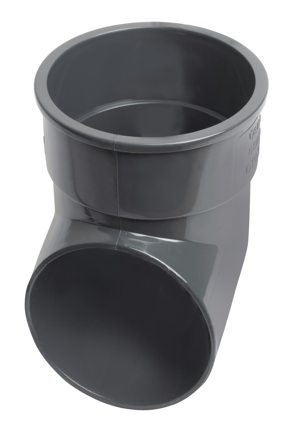 OSMA 0T037 ROUND PVCU PIPE SHOE 68mm 0T037AG ANTHRACTITE GREY