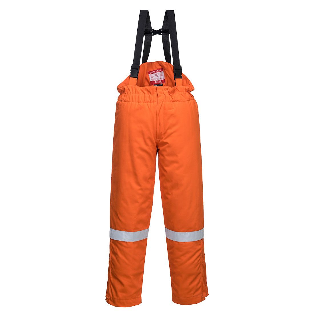 FR Anti-Static Winter Salopettes, L, R, Orange