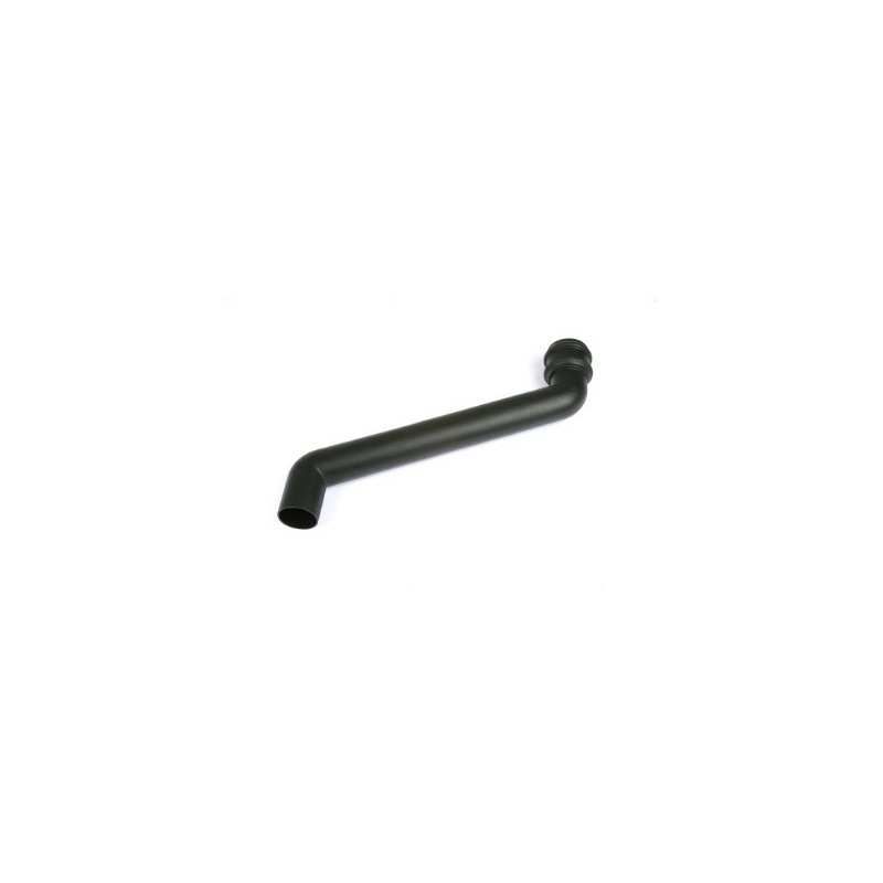 BRETT CAST IRON STYLE ROUND DOWNPIPE OFFSET 455mm BLACK BR2455CI