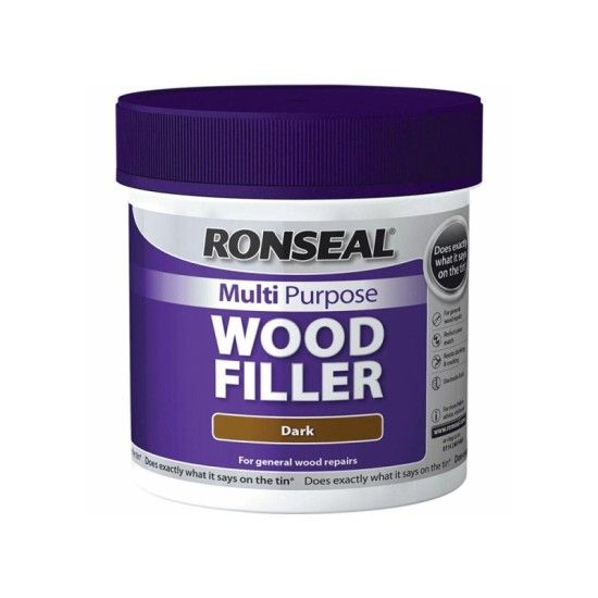 RONSEAL MULTI PURPOSE WOOD FILLER 465g TUB DARK 34748