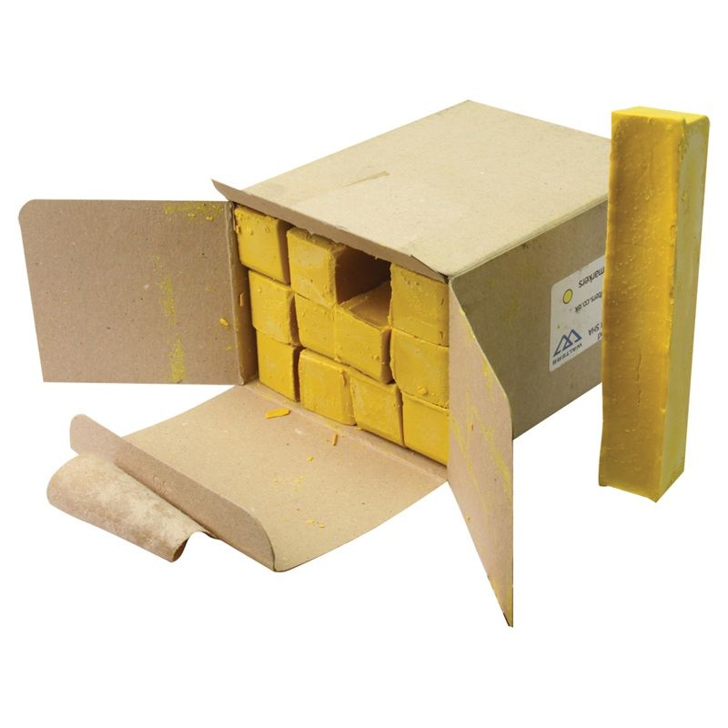 BOX OF 12 YELLOW ROAD MARKING CRAYONS KYRMC