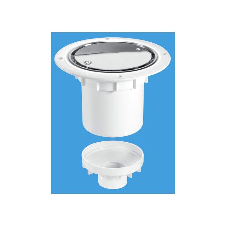 MCALPINE TSG2SS SHOWER TRAP GULLY SHEET FLOOR 75mm STAINLESS STEEL 61020373