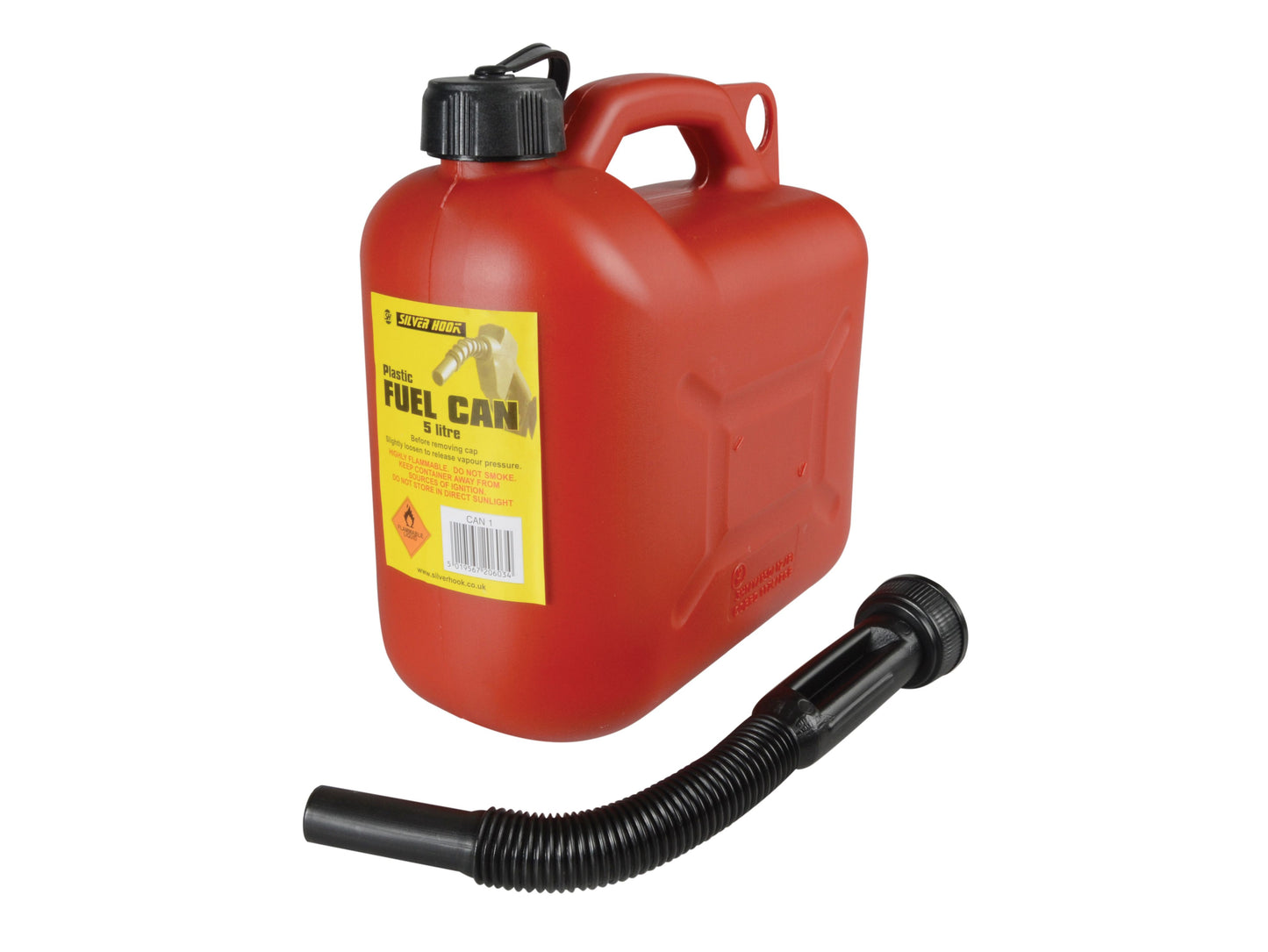 S.STYLE D/ICAN1 LEADED PETROL CAN & SPOUT 5l RED