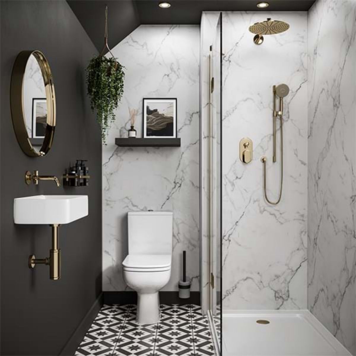 MULTIPANEL ML3460SHRHLTG17 LB COLLECTION H/LOCK T&G WALL PANEL 2400 x 1200mm CALACATTA MARBLE