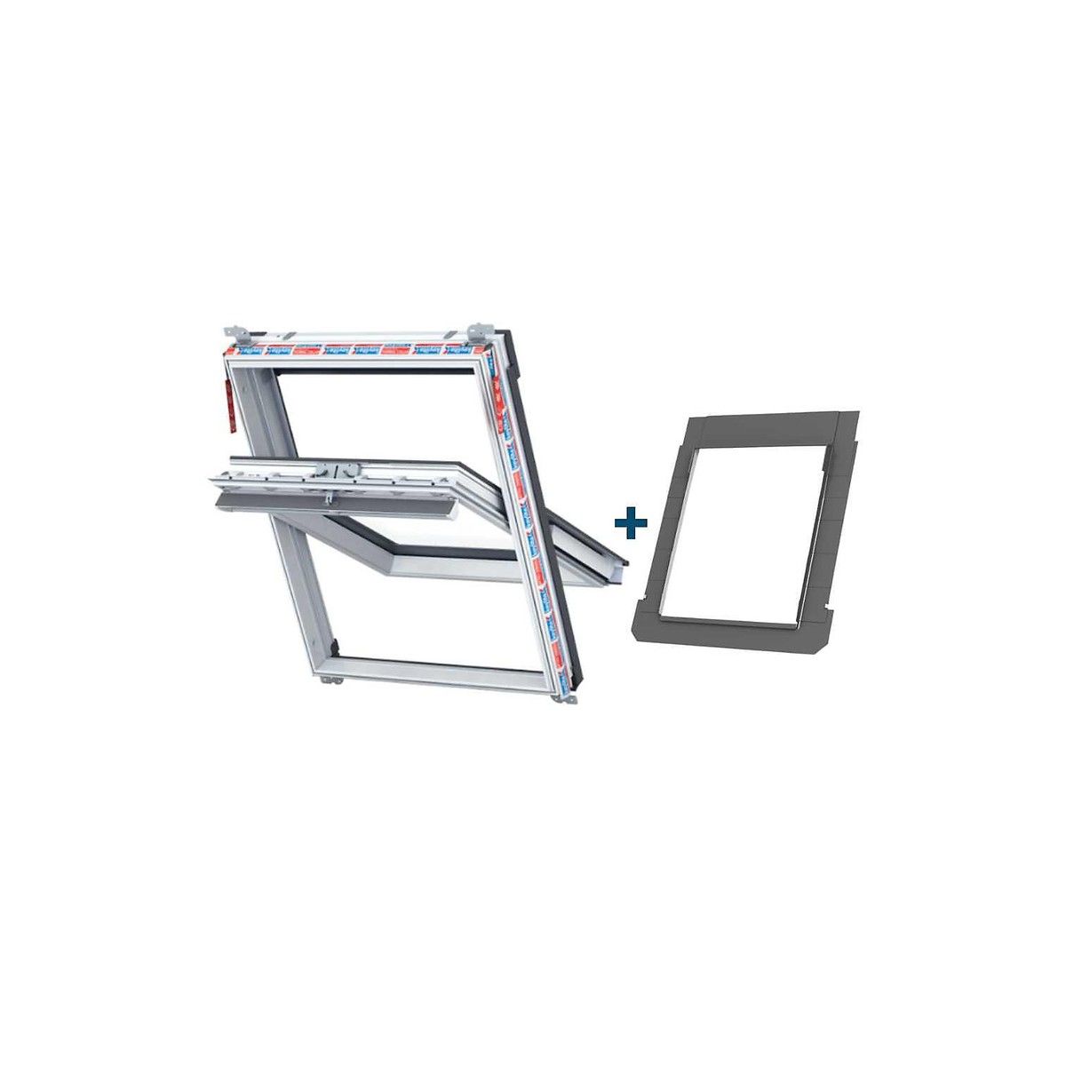 KEYLITE HI THERM ROOF WINDOW CENTRE PIVOT 550 x 980mm PVC FINISH PCP02HT