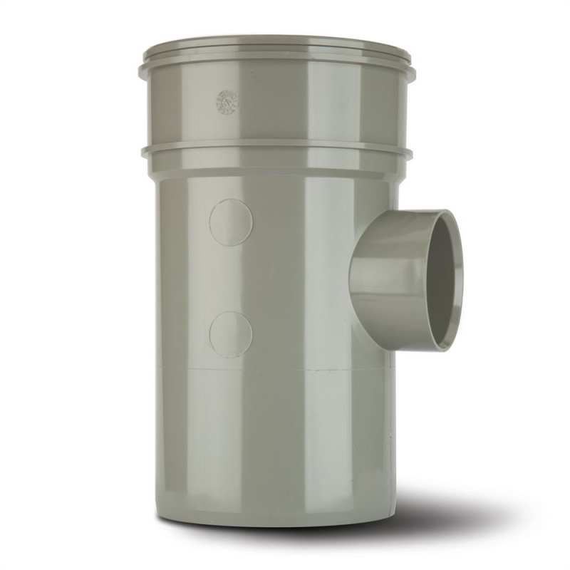 POLYPIPE SOLVENT BOSSPIPE S/S 110 x 50mm BP425 BP425SG SOLVENT GREY