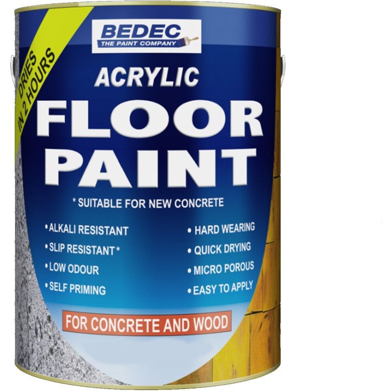 BEDEC ACRYLIC FLOOR PAINT 5l CLEAR BEDE2FF0000/46