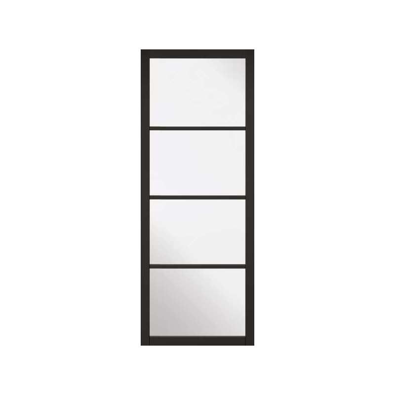 LPD SOHO BLACK GLAZED INTERNAL DOOR 30" SOHBLA30
