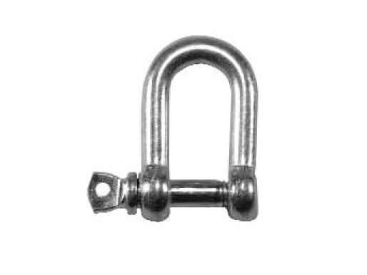 FAITHFULL FAICHDS80 D SHACKLES 8mm ZINC PLATED (PACK 2)