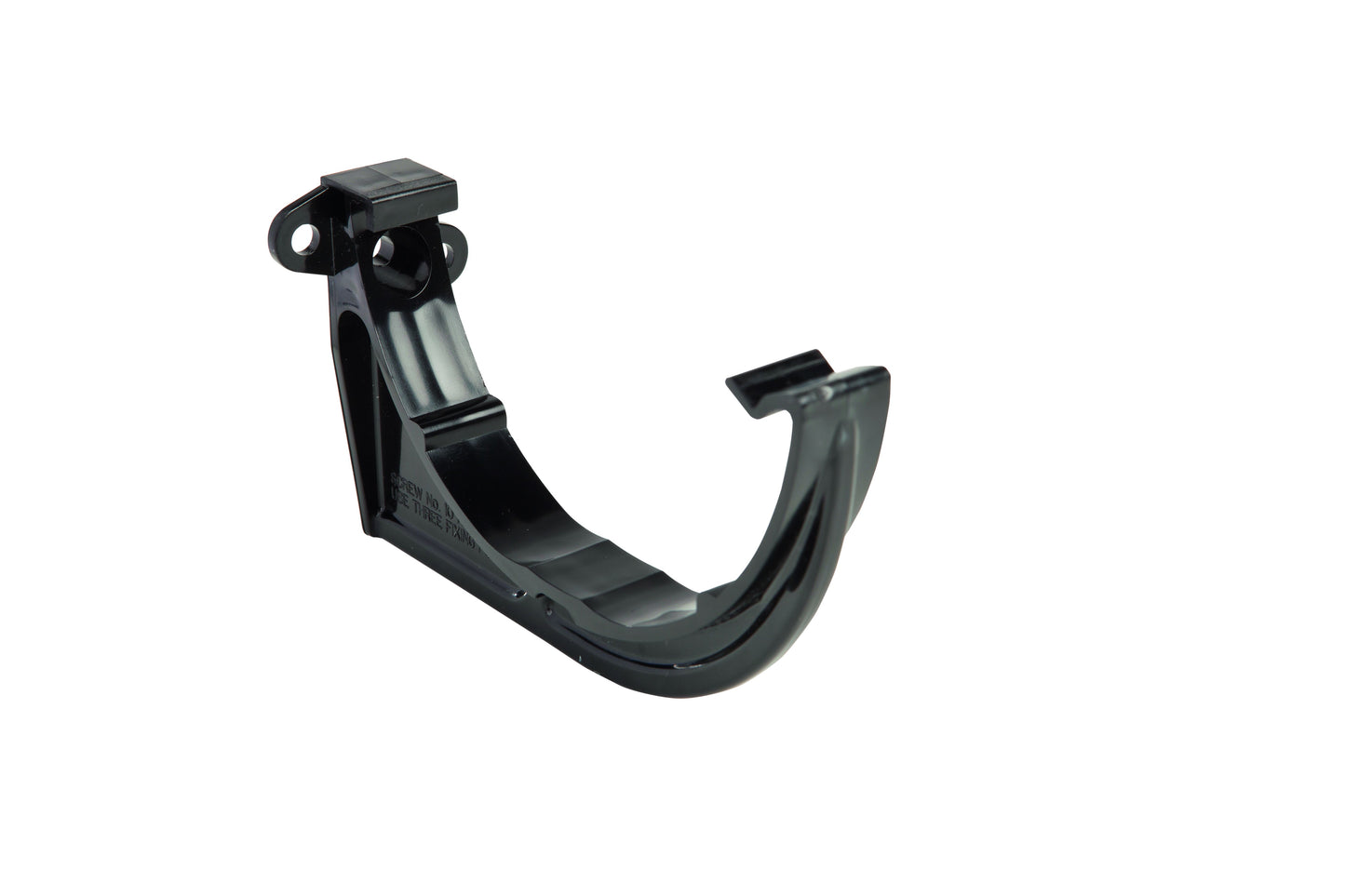 OSMA 0T019 ROUND PVCU GUTTER SUPPORT BRACKET 112mm 0T019B BLACK
